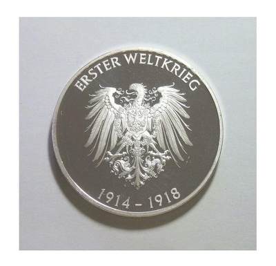 奥匈帝国一战发动者约瑟夫一世+鹰徽 精制大镀银章 40MM 奥匈帝国一战发动者约瑟夫一世+鹰徽 精制大镀银章 40MM