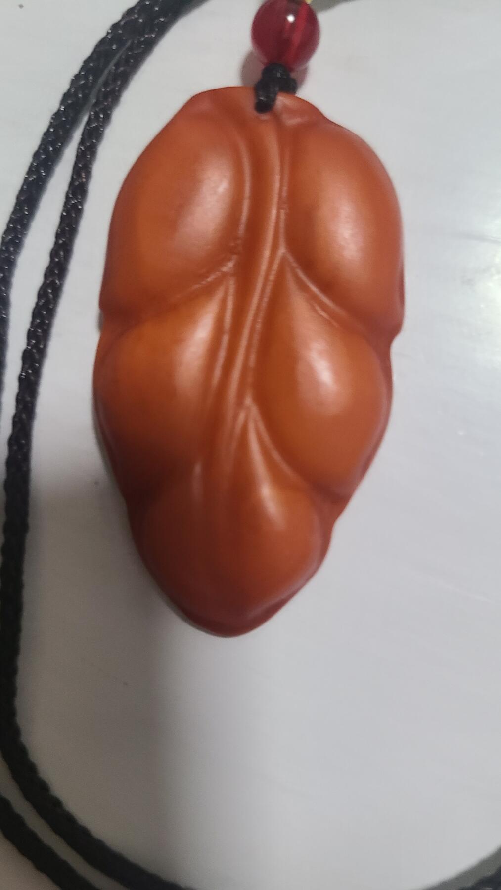 富森红土树叶沉香吊坠，保真，保天然