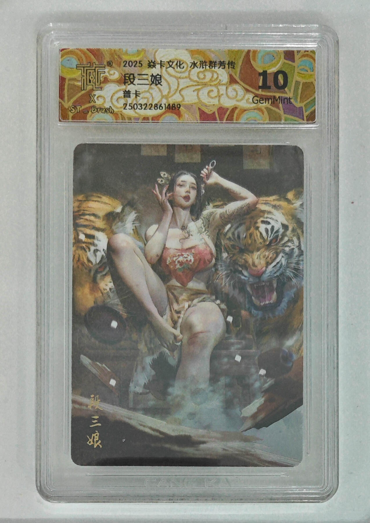 阳大大卡牌拍卖第71期（持续收拍品，周五晚上九点截拍，进群福利早知道） 【10分】焱卡文化 水浒群芳传 段三娘 普卡 489