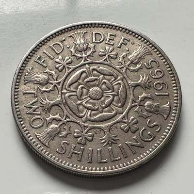 🌹外币初藏🌹🐯2025年第100场  每周二四六晚8️⃣点 接代拍 - 英国1965年两先令