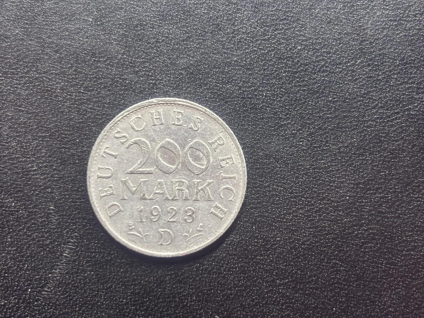 邮泉阁限时拍卖第二十四场 各国硬币专场（硬币在国外） 德国1923年200马克