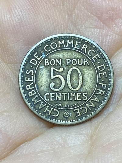 2025年第八十八场(总第一百一十四场）外国好品散币(免佣金) - 法国🇫🇷1924年50生丁(Closed 4–闭口4版本)