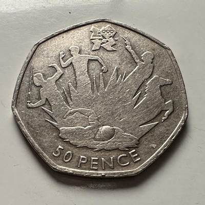 🌹外币初藏🌹🐯2025年第100场  每周二四六晚8️⃣点 接代拍 - 英国2017年五十便士纪念币