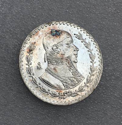 世界钱币专场拍卖 - 原光好品1966年墨西哥1比索 16.6克