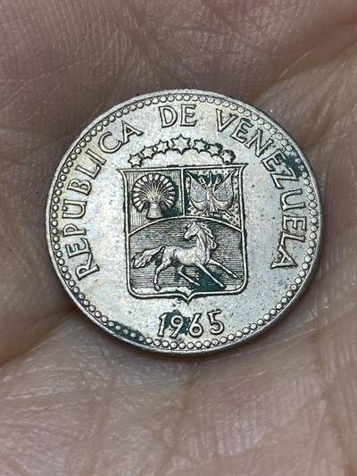 2025年第八十八场(总第一百一十四场）外国好品散币(免佣金) 委内瑞拉🇻🇪1965年5分(第五版仅发行2年，m版马德里造)