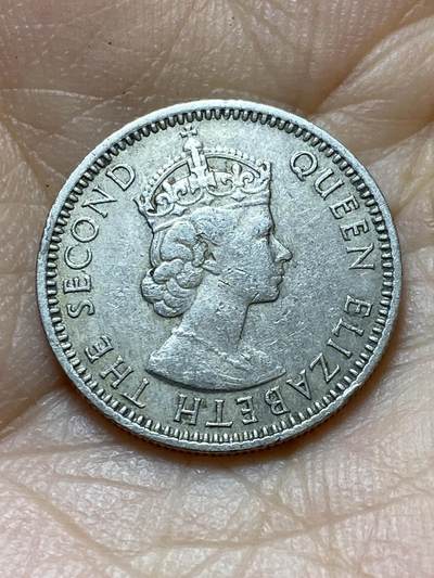 2025年第八十八场(总第一百一十四场）外国好品散币(免佣金) 马来亚和英属婆罗洲1960年10分(伊丽莎白二世青年带冠)