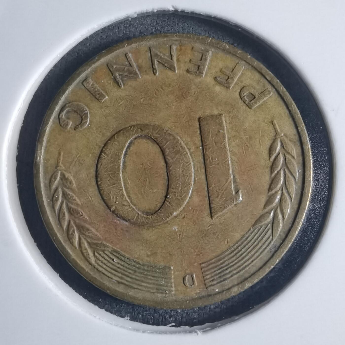 沼泽如烟--第834场 德国1950年10芬尼