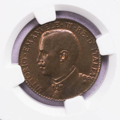 NGC-MS64BN 1924意属索马里2贝萨铜币亚军完美品 - NGC-MS64BN 1924意属索马里2贝萨铜币亚军完美品