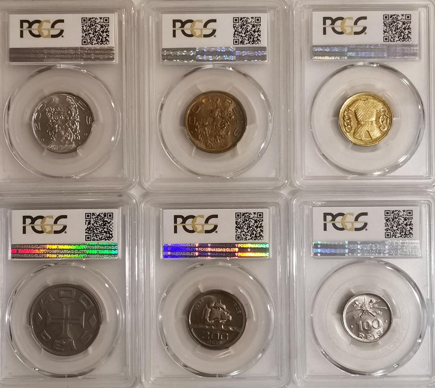 PCGS-MS66/65/64 1932巴西殖民400周年六枚套