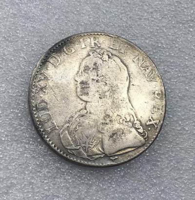 世界钱币专场拍卖 - 1726年法国波旁王朝路易十五老埃居流通大银币