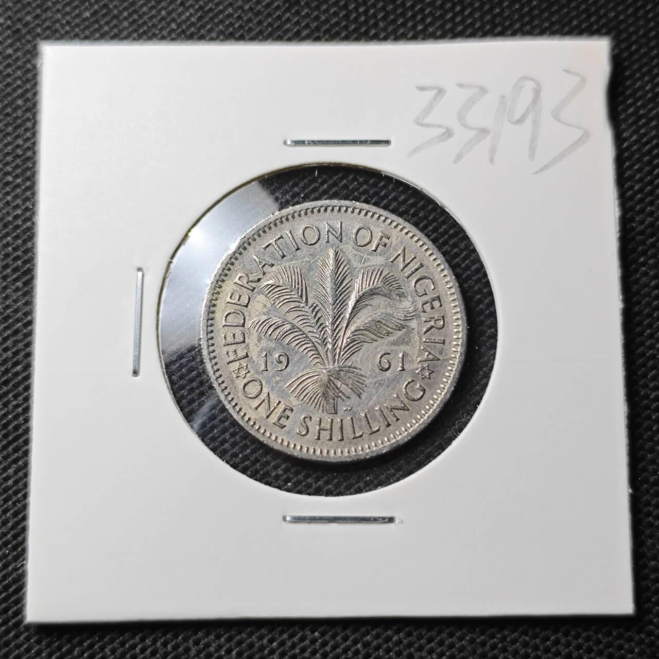 KK钱币收藏小铺 第333期 2月预留时间 周末发货  1961英属尼日利亚1先令