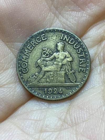 2025年第八十八场(总第一百一十四场）外国好品散币(免佣金) 法国🇫🇷1924年50生丁(Closed 4–闭口4版本)