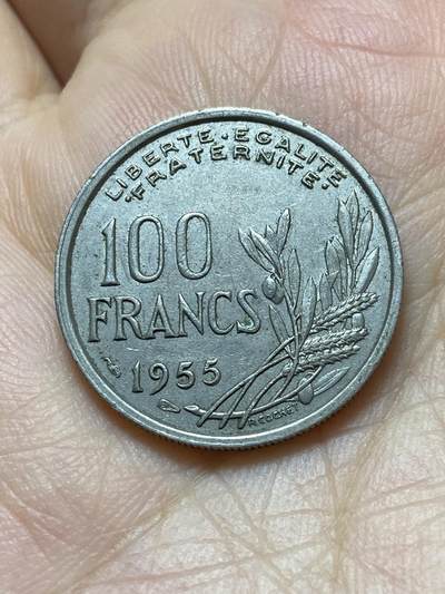 2025年第八十八场(总第一百一十四场）外国好品散币(免佣金) - 法国🇫🇷1955年100法郎