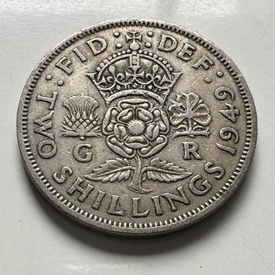 🌹外币初藏🌹🐯2025年第100场  每周二四六晚8️⃣点 接代拍 - 英国1949年两先令