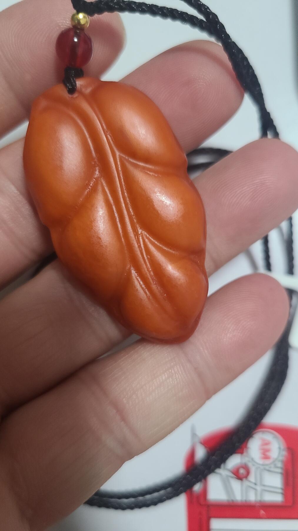 富森红土树叶沉香吊坠，保真，保天然