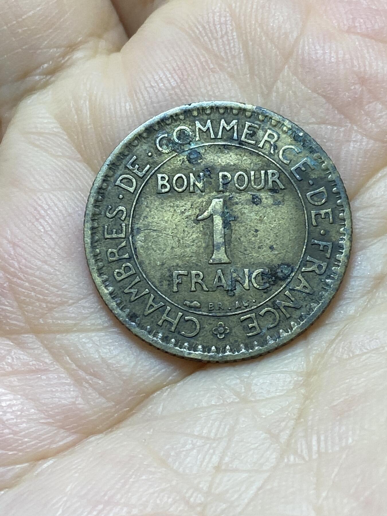 2025年第八十八场(总第一百一十四场）外国好品散币(免佣金) 法国🇫🇷1922年1法郎(商业之神墨丘利坐像)