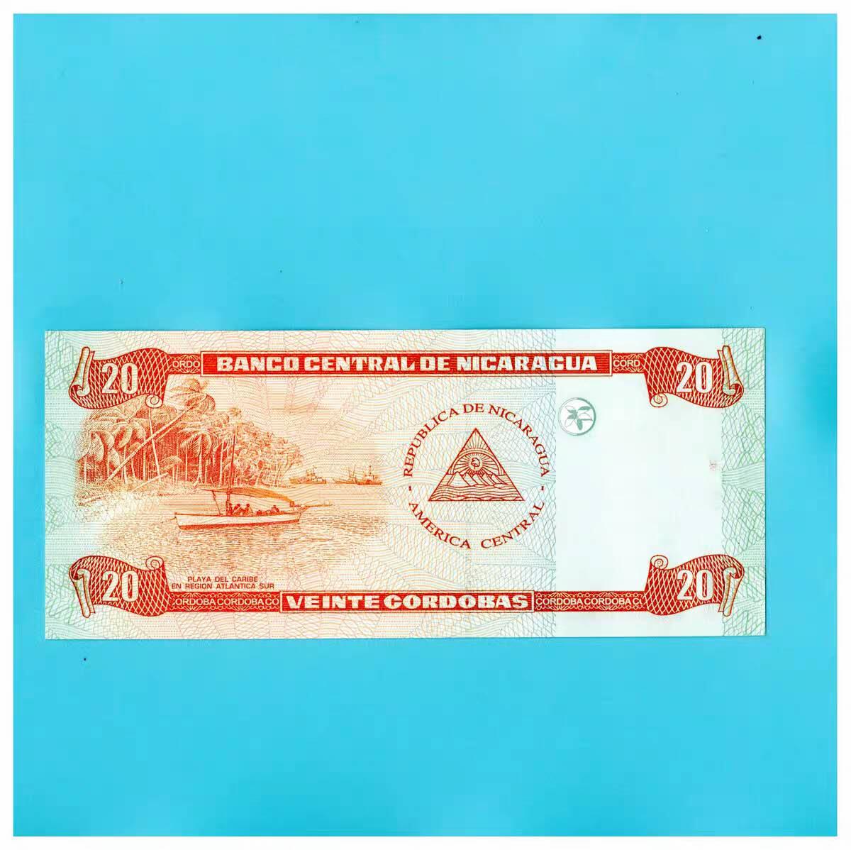 全新UNC 尼加拉瓜2006年20科巴多  P-197  何塞·桑托斯·塞拉亚