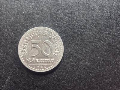 邮泉阁限时拍卖第二十四场 各国硬币专场（硬币在国外） - 德国1921年50芬尼D版