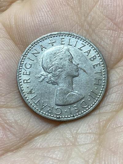 2025年第八十八场(总第一百一十四场）外国好品散币(免佣金) 英国🇬🇧1965年6便士(伊丽莎白二世青年桂冠，第二版)