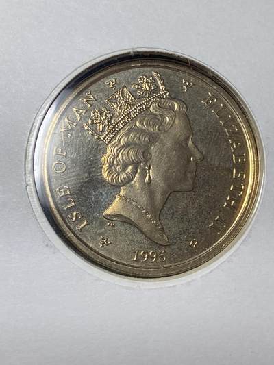 2025年第八十八场(总第一百一十四场）外国好品散币(免佣金) 稀少–英属马恩岛1995年2英镑邮币封(1945年VE年欧洲胜利日和VJ年日本投降日50周年纪念币)