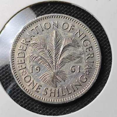 KK钱币收藏小铺 第333期 2月预留时间 周末发货 -  1961英属尼日利亚1先令