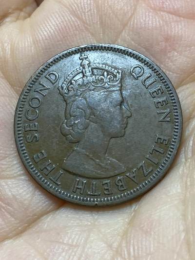 2025年第八十八场(总第一百一十四场）外国好品散币(免佣金) 英属塞浦路斯1955年5米尔(伊丽莎白二世青年带冠，首发年仅发行2年)