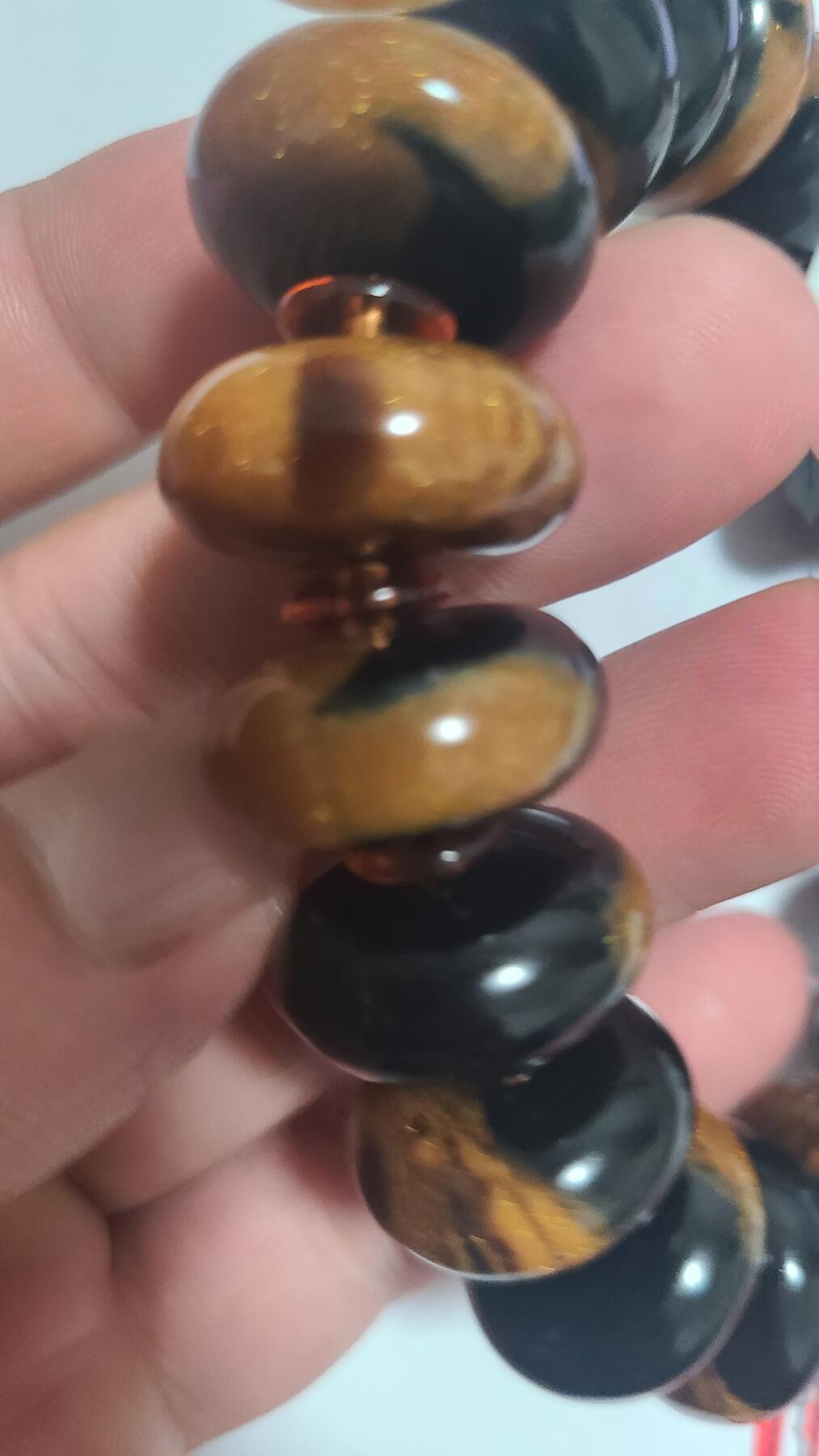 黑金登留梅2.0十八颗药片珠沉香手串