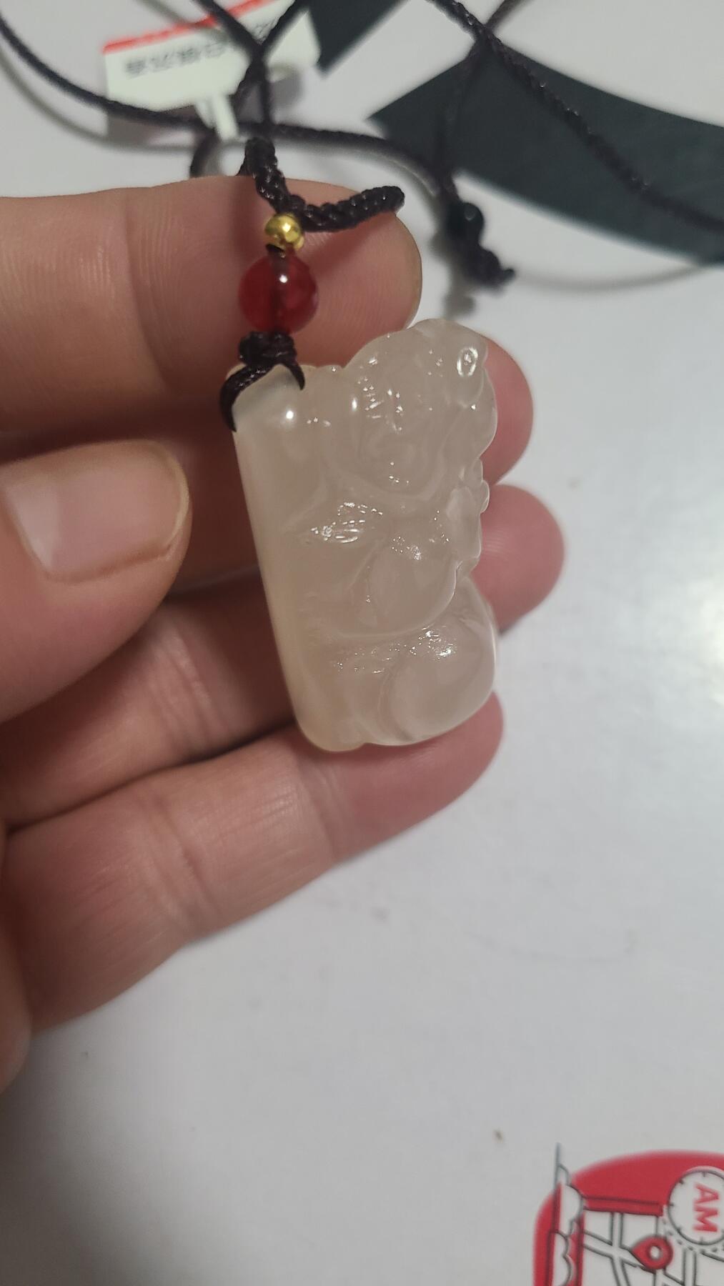 龙涎白棋沉香貔貅吊坠，保真保天然，很香很香