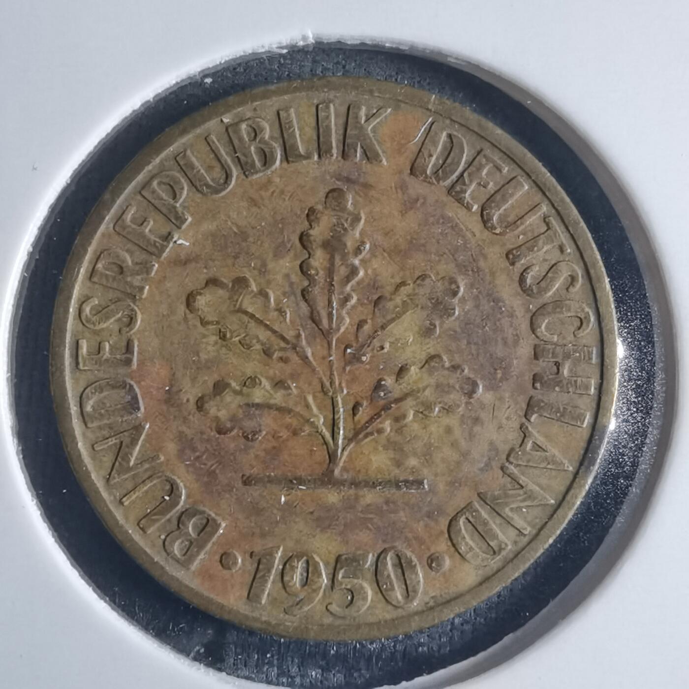 沼泽如烟--第834场 德国1950年10芬尼