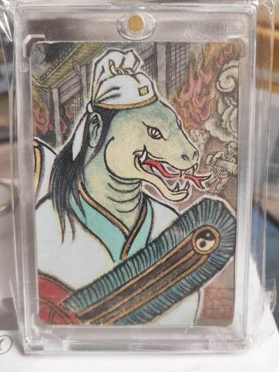 阳大大卡牌拍卖第71期（持续收拍品，周五晚上九点截拍，进群福利早知道） - 【手绘卡】顶流画师 卢艺丰 经藏之作 西游记之七大圣 白衣秀士