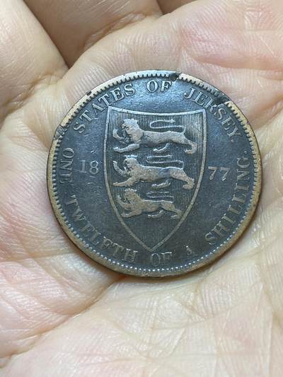 2025年第八十八场(总第一百一十四场）外国好品散币(免佣金) - 英属泽西岛🇯🇪1877年1/12先令(维多利亚女王时期)