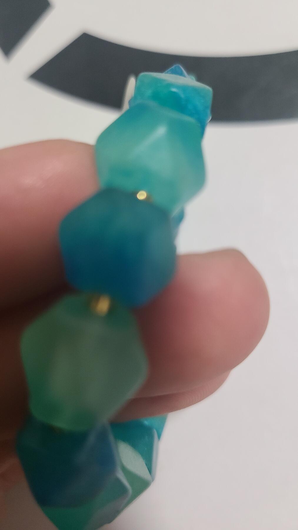 蓝奢待卡1.2多边形十七颗珠沉香手串，保真，很香很香