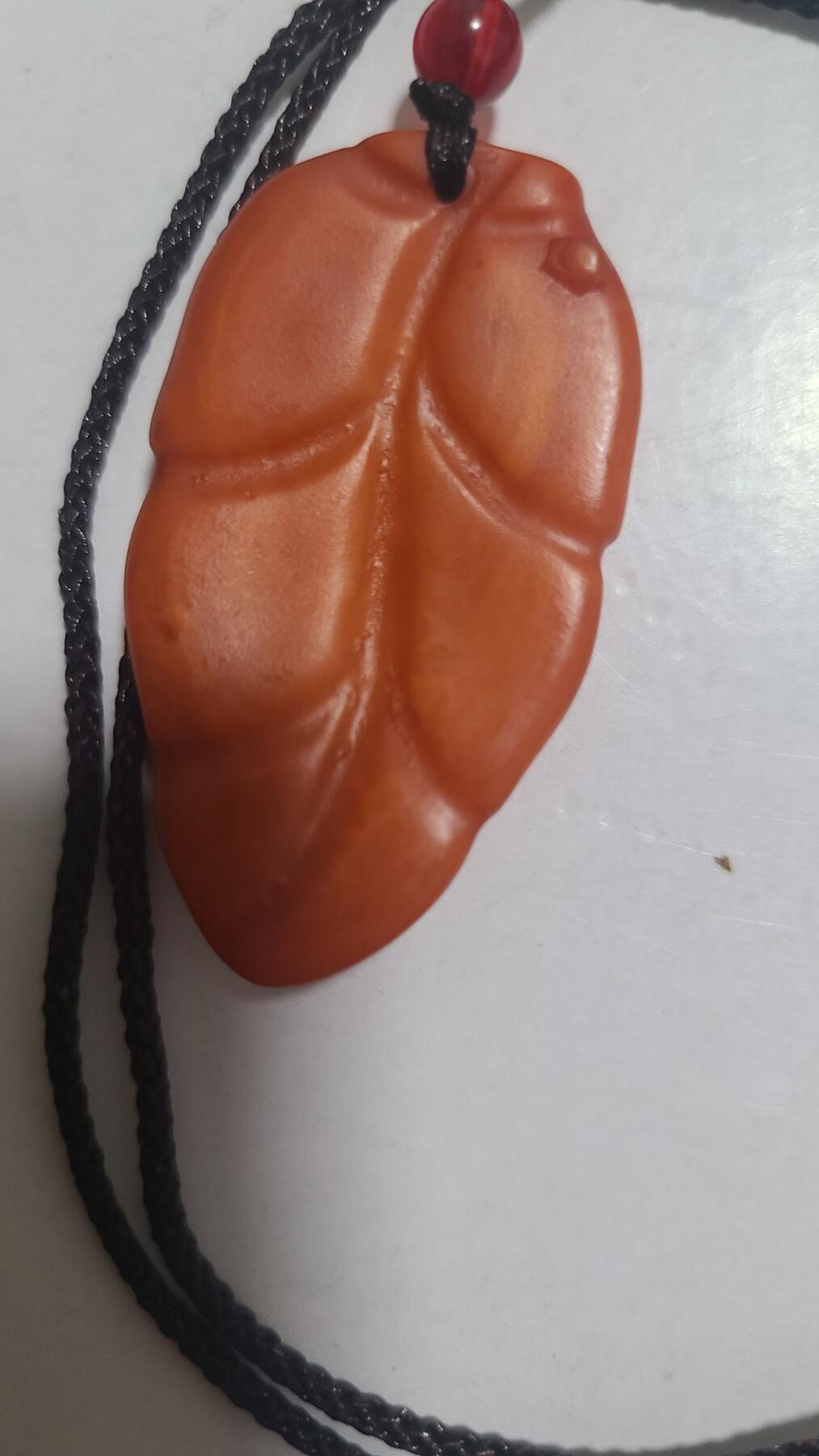 富森红土树叶沉香吊坠，保真，保天然