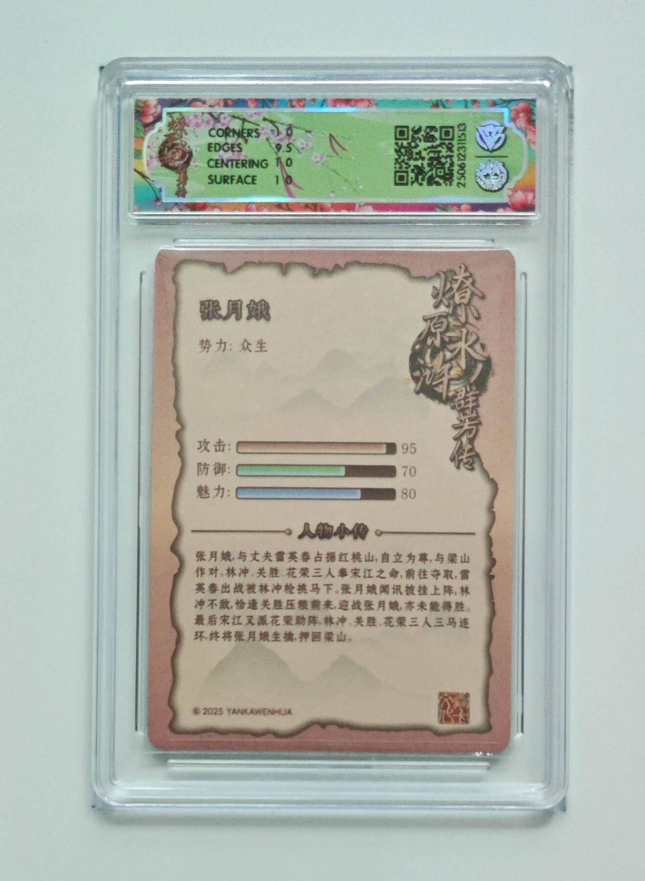 阳大大卡牌拍卖第71期（持续收拍品，周五晚上九点截拍，进群福利早知道） 【10分】焱卡文化 水浒群芳传 下 张月娥 折光 513