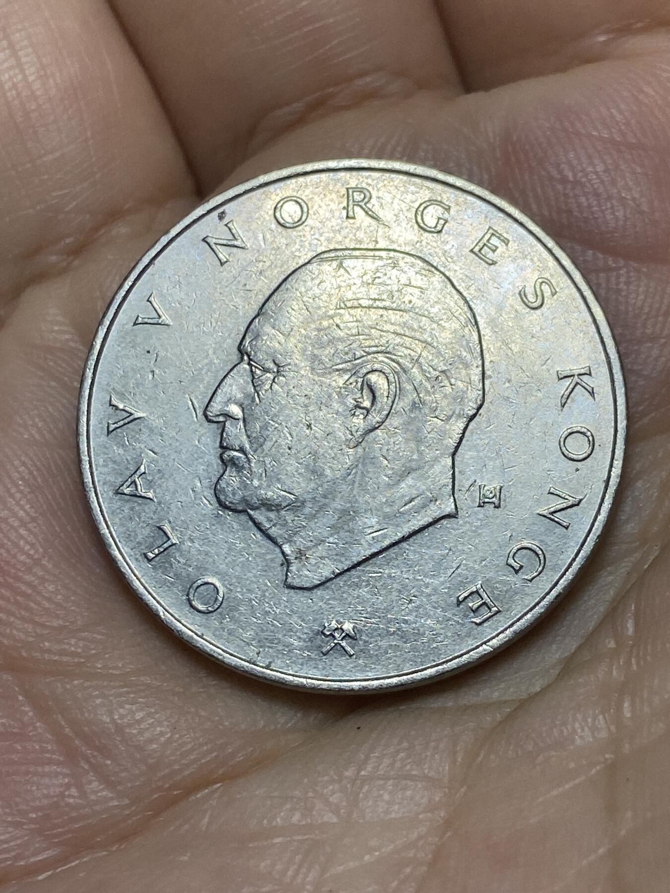 2025年第八十九场(总第一百一十五场）外国好品散币(免佣金) 挪威🇳🇴1987年5克朗(奥拉夫五世时期第二套第二版)