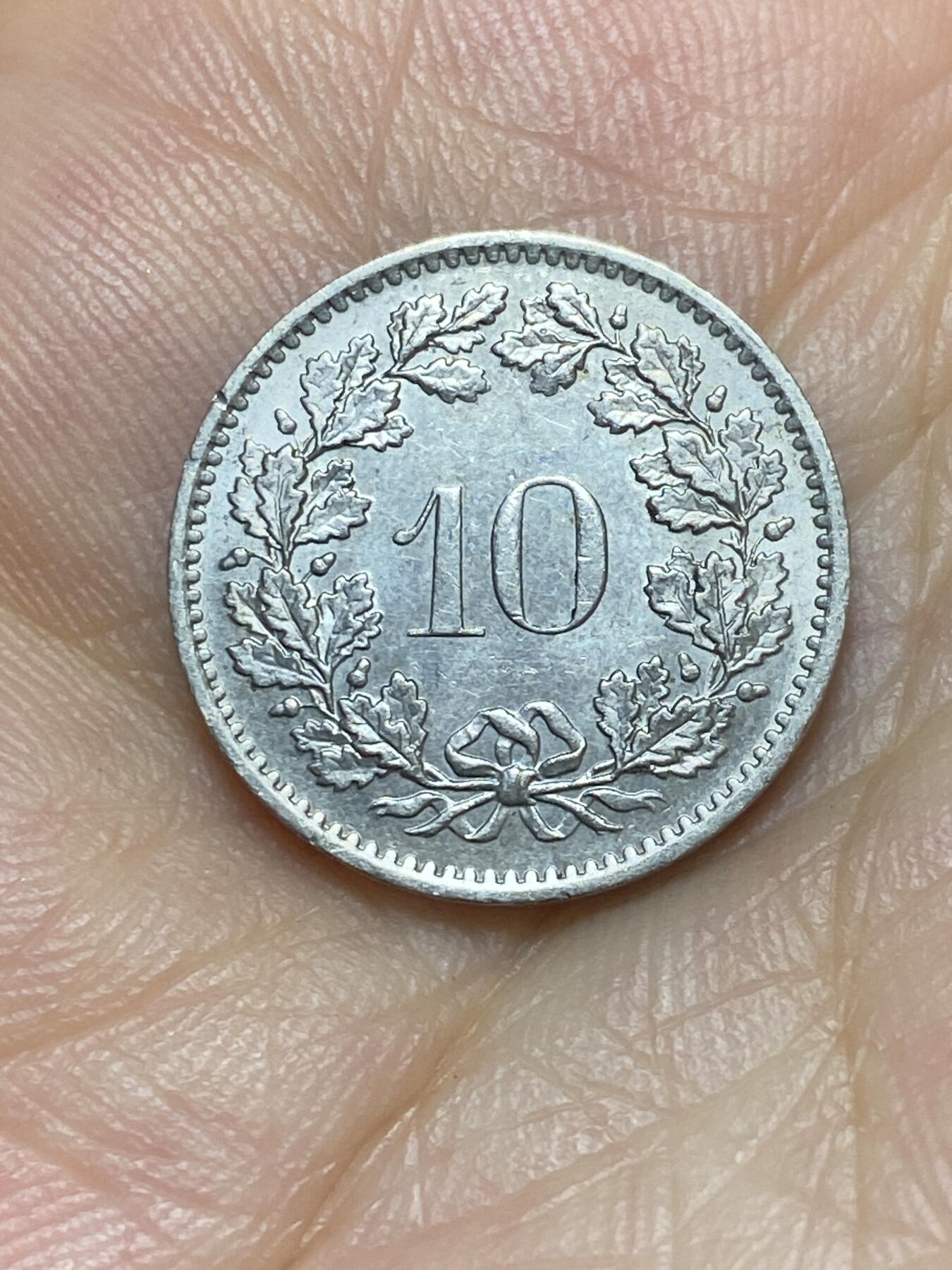 2025年第八十九场(总第一百一十五场）外国好品散币(免佣金) 瑞士🇨🇭1970年10分(第二版，无标版)