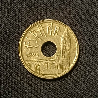 【游宝拍卖】乙巳蛇年66期 最低佣金1元起拍 - 西班牙25比塞塔 1995