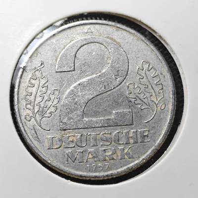 KK钱币收藏小铺 第334期 2月预留时间 周末发货 -  1957东德2马克