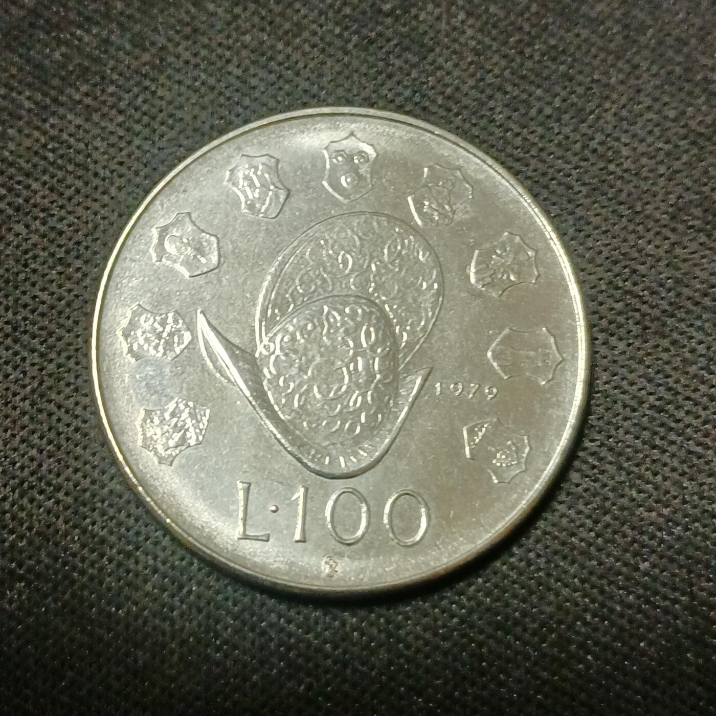 【游宝拍卖】乙巳蛇年66期 最低佣金1元起拍 圣马力诺1979年 100里拉