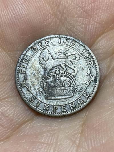 2025年第八十九场(总第一百一十五场）外国好品散币(免佣金) - 英国🇬🇧1926年6便士银币(乔治五世第三版，500银)