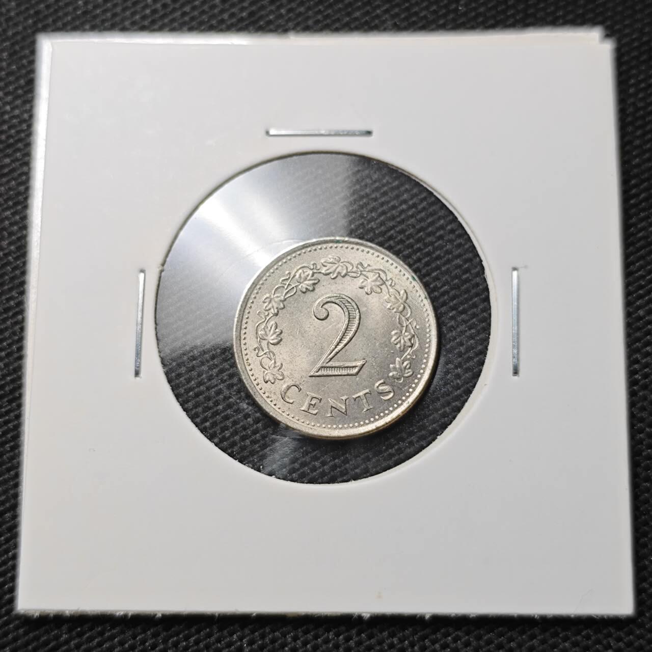 KK钱币收藏小铺 第334期 2月预留时间 周末发货  1982马耳他2分 好品