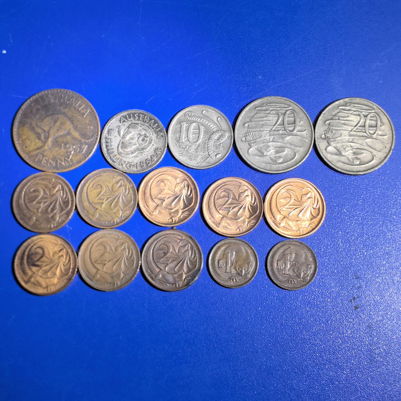 各国家硬币 无佣金 澳大利亚15个