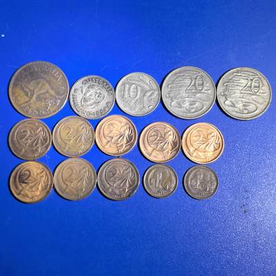 各国家硬币 无佣金 - 澳大利亚15个