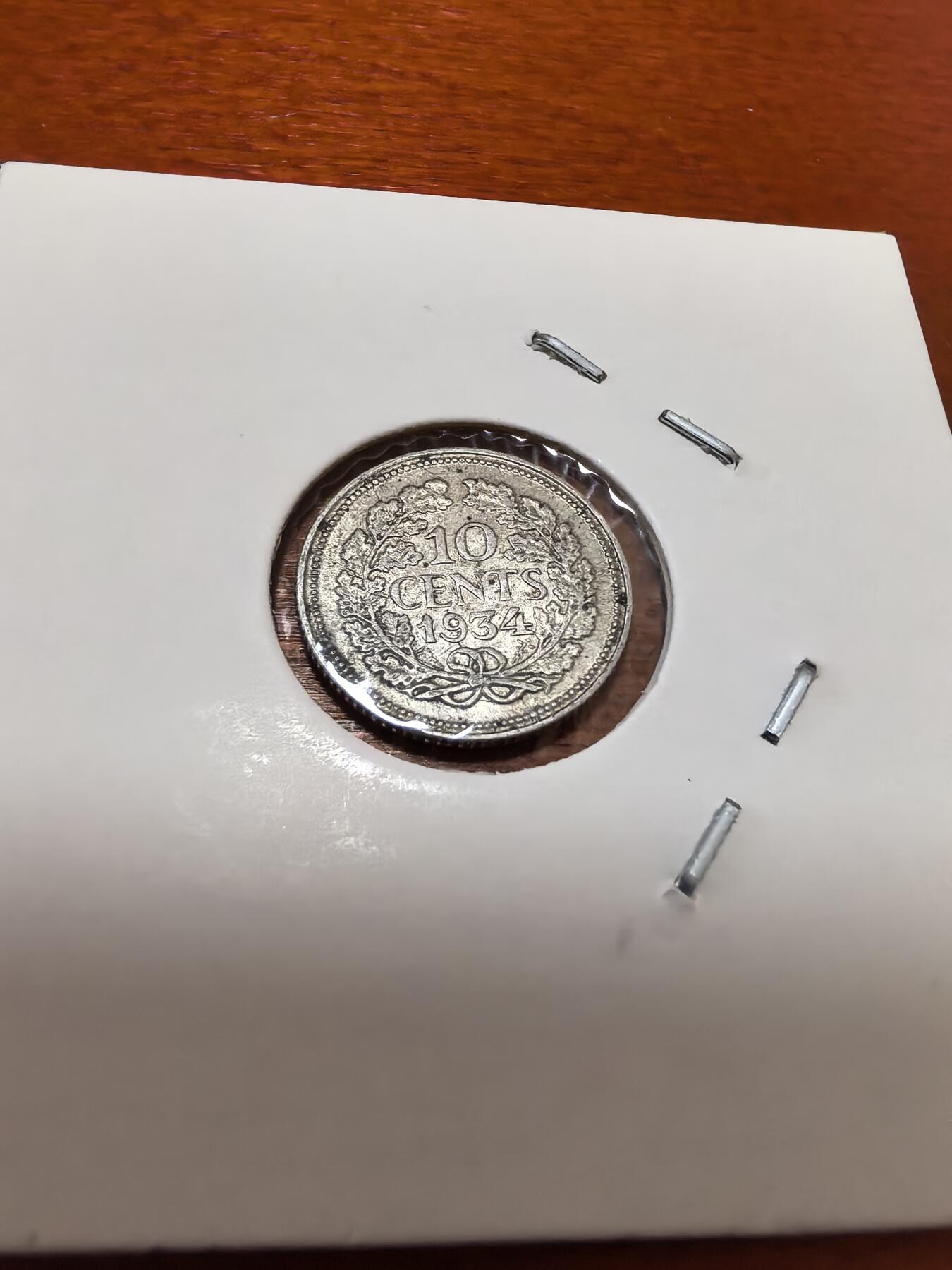长老汇蛇年精选第四十四场拍卖 1934荷兰威廉明娜10分银币