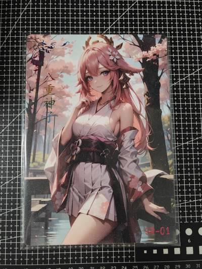 铃鹿第七期（提示一：自制卡难免瑕疵，可能存在撞角爆边等出厂瑕疵，介意慎拍；提示二：参拍请慎重，跑单押金不退的）） - A5动漫美女磨砂大卡
