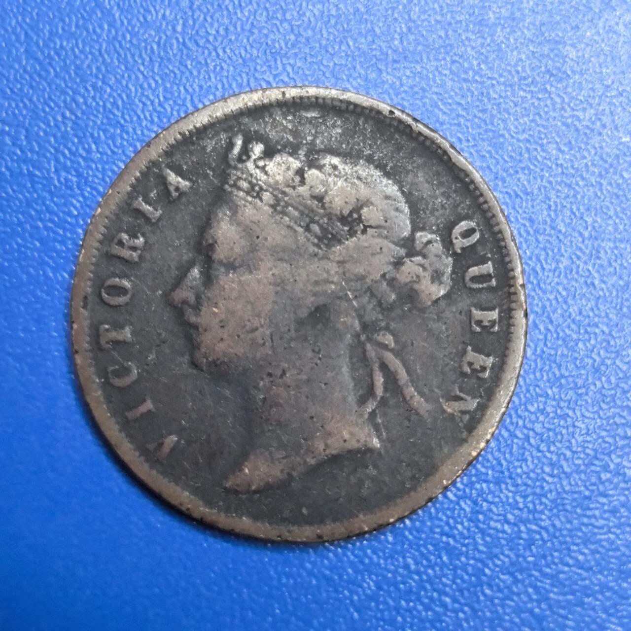 各国家硬币 无佣金 1890年英属海峡1分