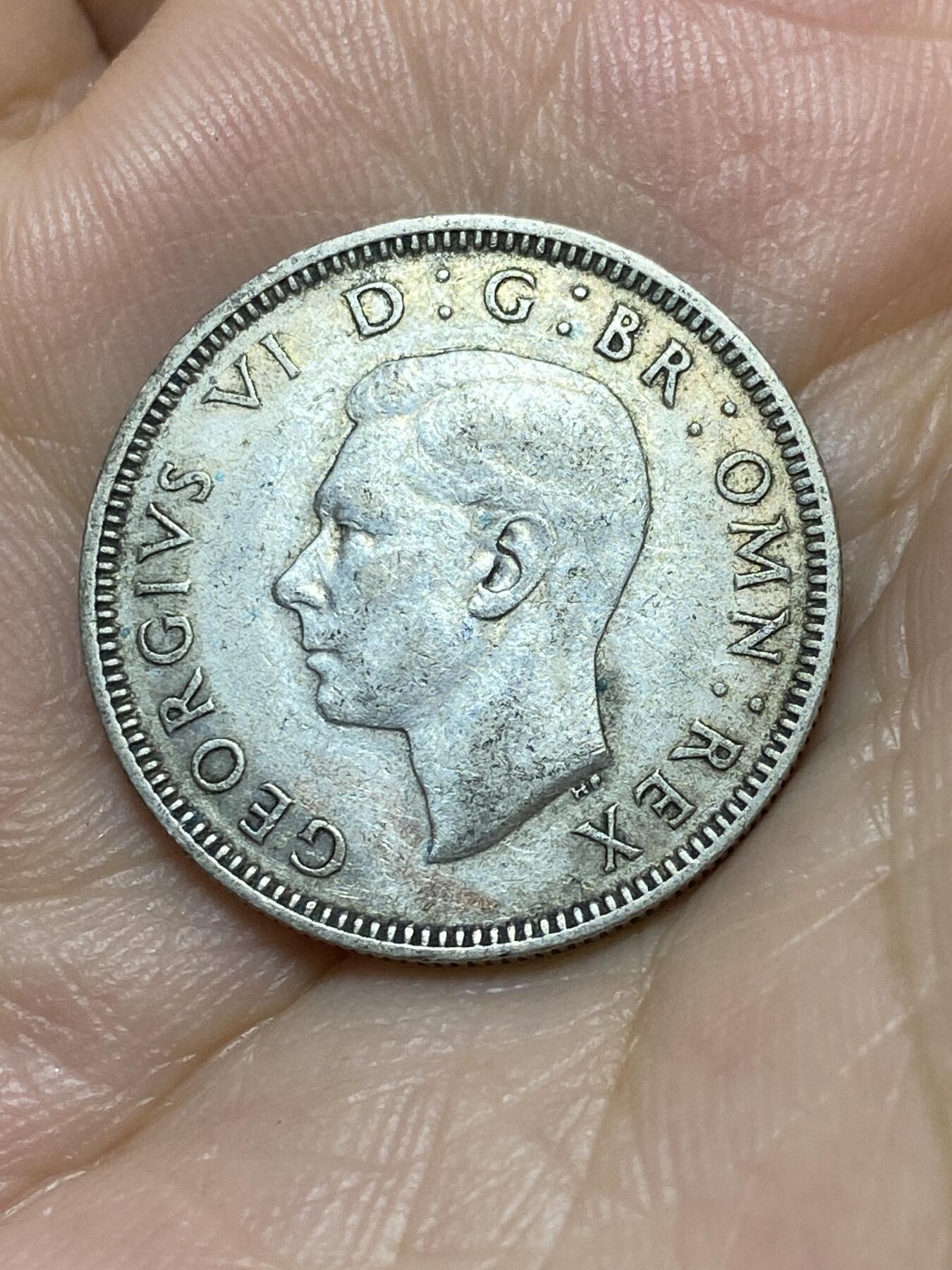 2025年第八十九场(总第一百一十五场）外国好品散币(免佣金) 英国🇬🇧1942年1先令银币(乔治六世第一版，英格兰站狮版，500银)