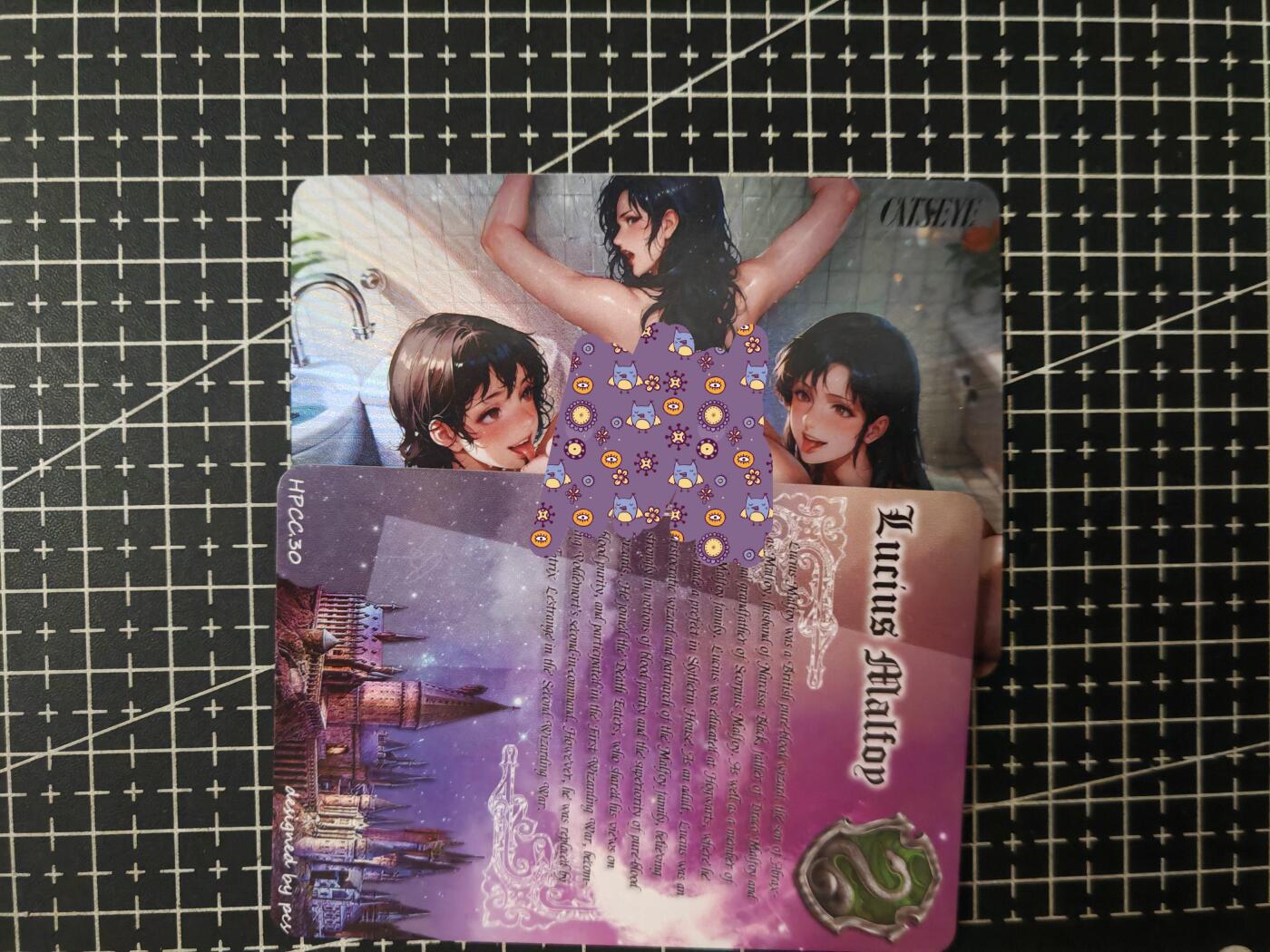 铃鹿第七期（提示一：自制卡难免瑕疵，可能存在撞角爆边等出厂瑕疵，介意慎拍；提示二：参拍请慎重，跑单押金不退的）） 主任猫眼彩闪艺术特卡9