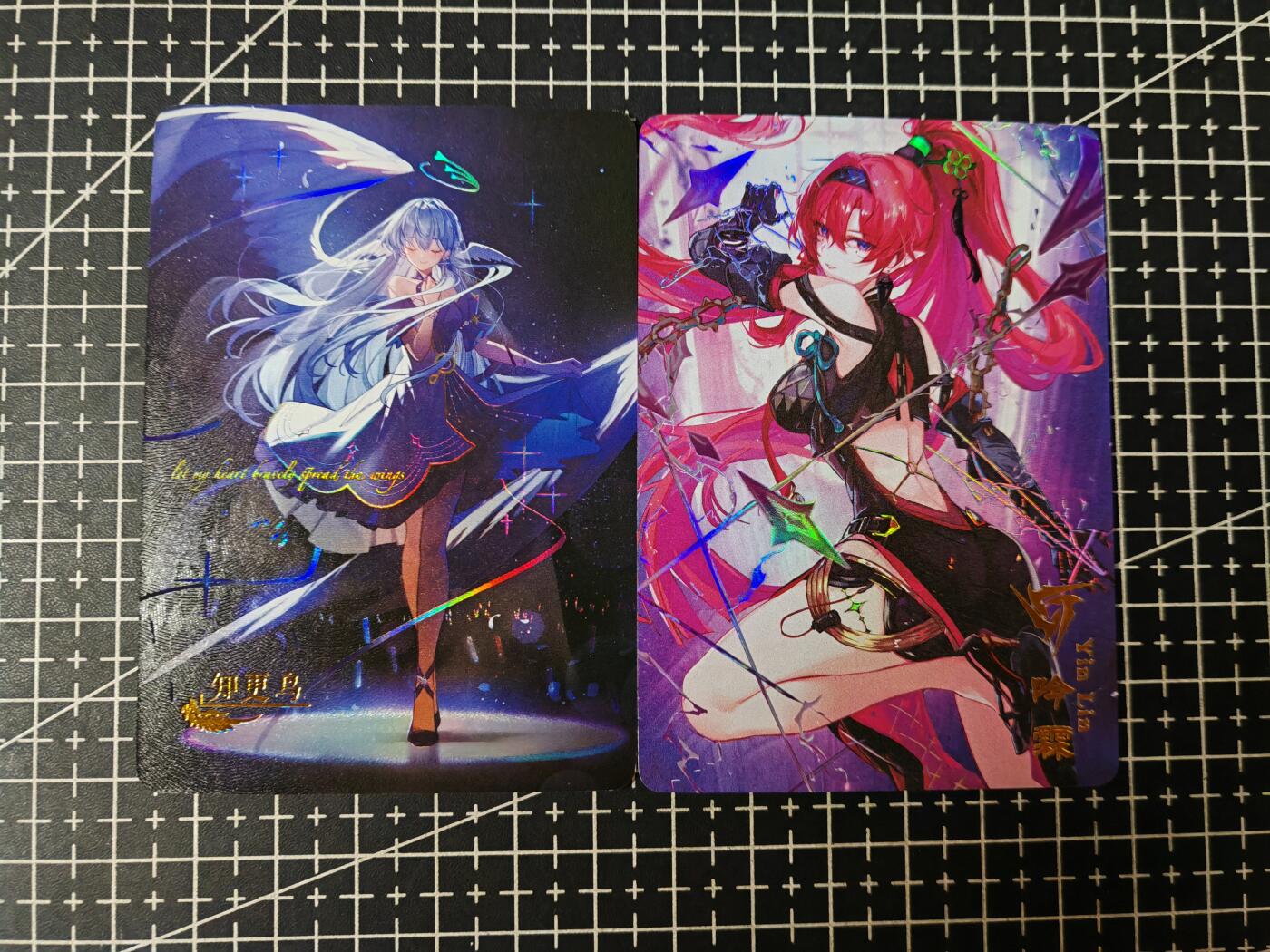 铃鹿第七期（提示一：自制卡难免瑕疵，可能存在撞角爆边等出厂瑕疵，介意慎拍；提示二：参拍请慎重，跑单押金不退的）） 彩闪妹卡对卡