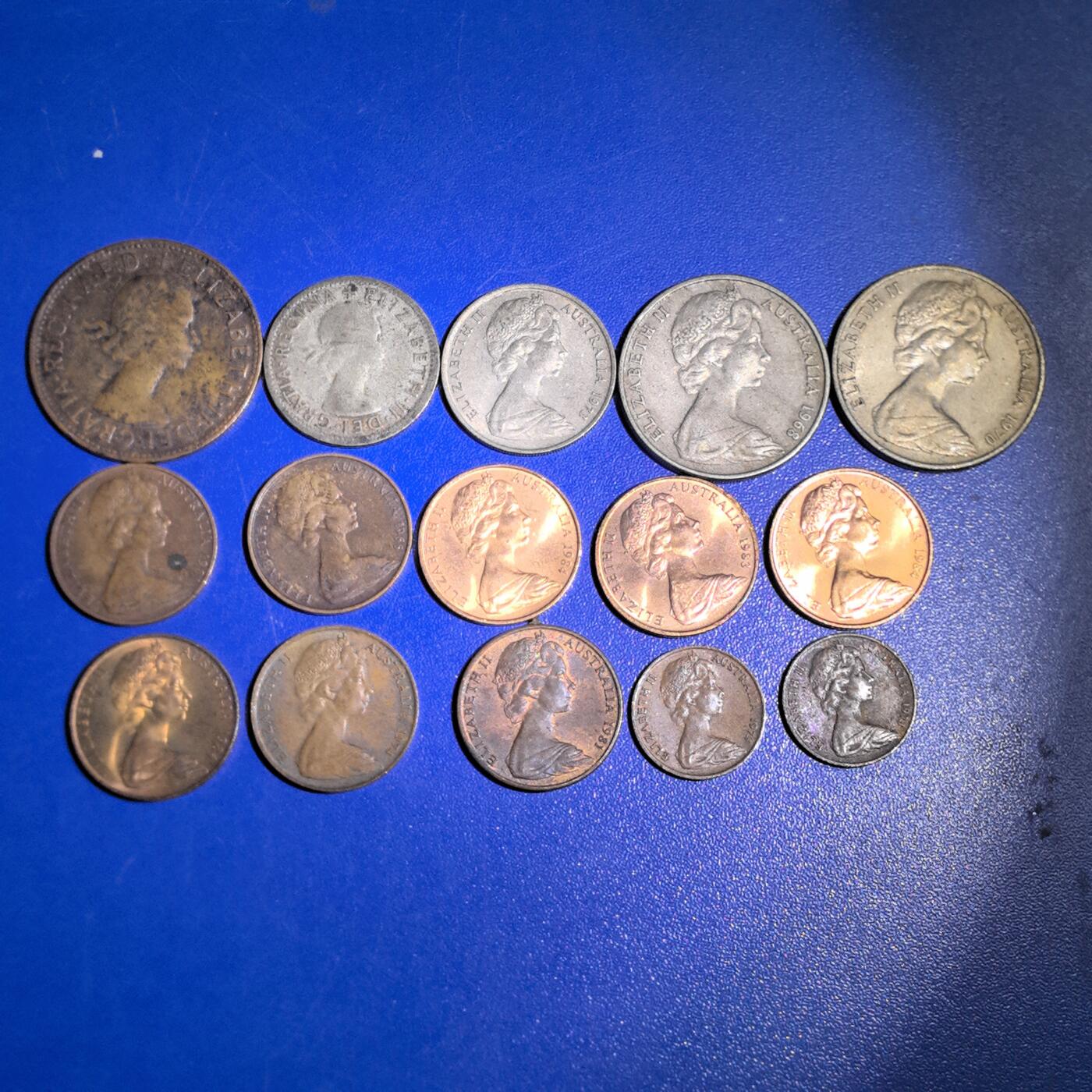 各国家硬币 无佣金 澳大利亚15个